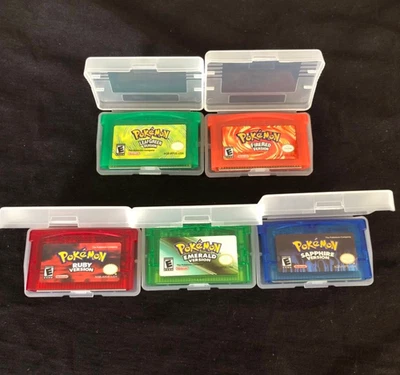 Game Card Ruby/ Sapphire/ Emerald/ Fire Red/ Leaf Green For/Pokemon GBA NDSL GBM