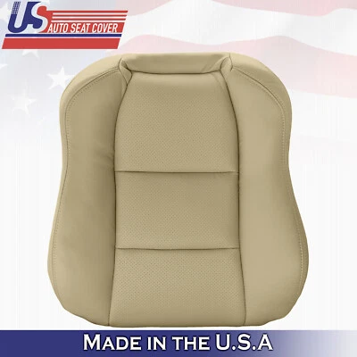 2004 Fits Acura TL Front Driver Side Top Perforated Leather Seat Cover Tan - Image 1 of 4