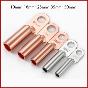 DT Serie Kupfer Lug Klemmblock Crimp Steckverbinder -mit / ohne Verzinnung- - Picture 1 of 11