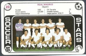 FKS 1977/78 SOCCER STARS - TRUMP CARD - SERIE 2 - #23 - REAL MADRID TEAM PHOTO - Bild 1 von 1