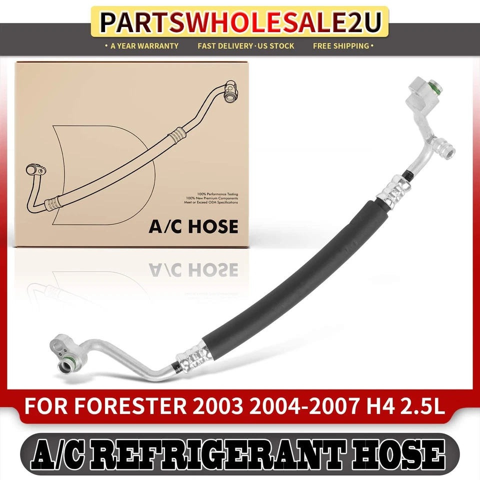 Línea de manguera de descarga de aire acondicionado para Subaru Forester 2003 2004-2007 H4 2,5 L 73421SA000 Foto 1 de 4