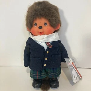 Monchhichi School Girl Uniform Sekiguchi Doll Toy Plush Japanese Monkey Tag - Bild 1 von 10