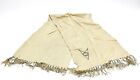 VINTAGE 1940's SCARF WITH EMBROIDERY AND TASSLES 
