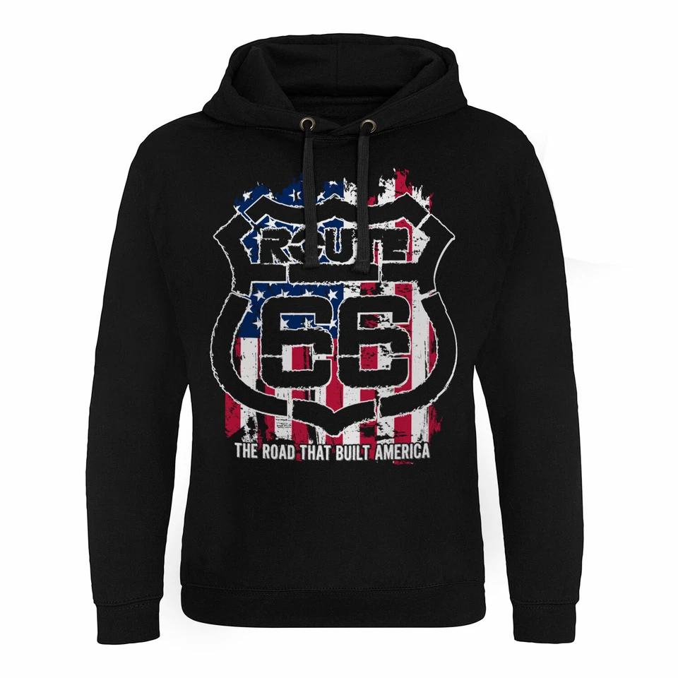Sudadera con capucha Route 66 America Epic con licencia oficial tallas S-XXL Foto 1 de 1