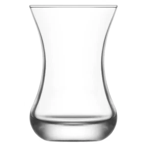 Turkish Tea Glasses Set of 6, Authentic Small Glass Tea Cups 4.25 Oz - Picture 1 of 6
