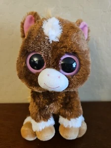 TY Beanie Boos DAKOTA 6" The Horse Dark Brown w/ Tan Mane Plush Stuffed AnimRare - Picture 1 of 3