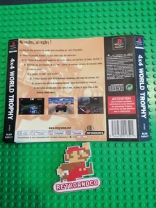 Jaquette arrière seul sony playstation 1 PS1 4x4 world trophy - Photo 1/1