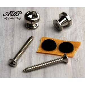 Nickel Goldo 2 Straps Buttons style Schaller Lock - Picture 1 of 1