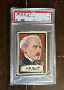 1952 LOOK ‘N SEE (TOPPS) - #117 ARTURO TOSCANNINI - PSA 7 NM - Bild 1 von 3