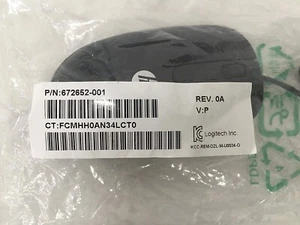 HP 672652-001 USB 2 Button Optical Mouse - Black (Lot of 4) - Picture 1 of 1