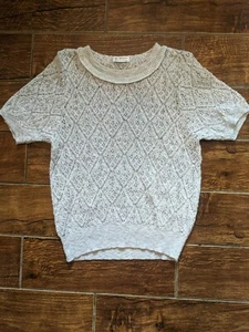D'Allairds Vintage 1980's Knit Blouse - Picture 1 of 5