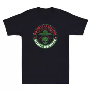 Roswell Aviation Established 1947 Roswell Alien UFO Geek Vintage Herren T-Shirt - Bild 1 von 8