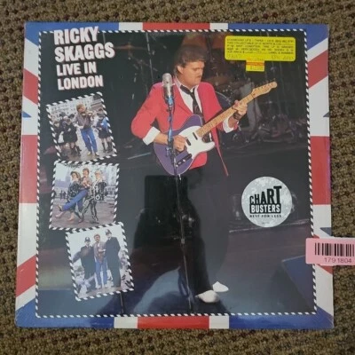 SEALED LP Record Ricky Skaggs  Live In London 1985 Epic FE 40103 Chart busters - Image 1 of 2