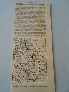 Die Evakuierung von Rheinland und Köln Artikel Print 1928 - Bild 1 von 1