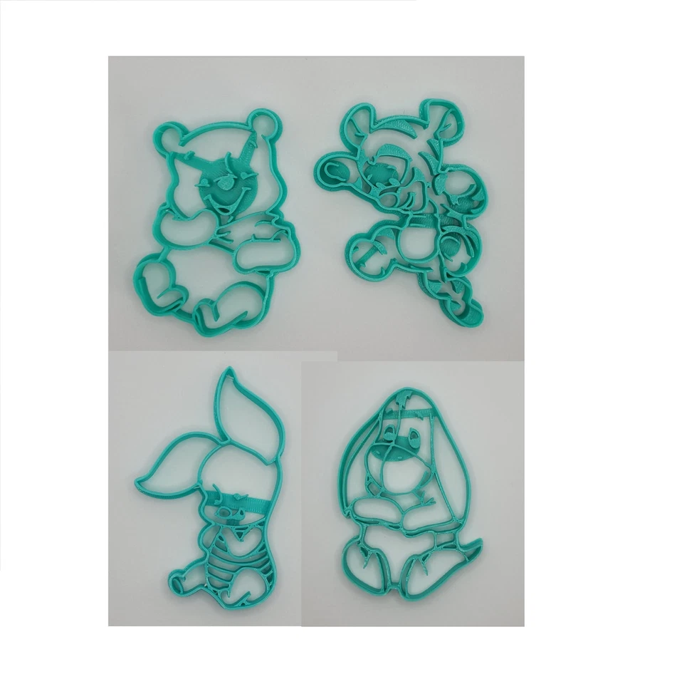 Ausstecher Winnie Puuh Ferkel Tigger Förmchen Ausstechform - Bild 1 von 1