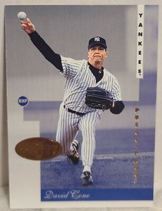 DAVID CONE 1996 Leaf Signature Series Gold Press Proof #103 ~ NY YANKEES ~ METS