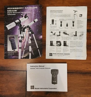 Meade 494 Autostar manual - Image 1 of 2