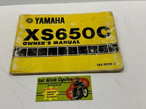 1976 YAMAHA XS650 XS 650 XS650C 584-28199-10 MOTORCYCLE OWNERS MANUAL - Picture 1 of 3
