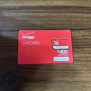 Verizon Wireless 4G LTE SIM Card 2FF (RETAILSIM4G-A) - Picture 1 of 1