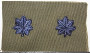 US Air Force Lieutenant Colonel LT COL Pair Rank Insignia OD Fatigue Patch - Bild 1 von 1