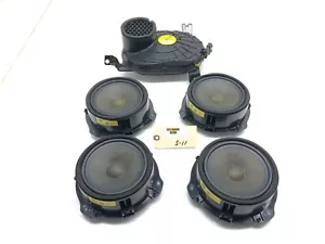 2016-2023 JAGUAR XF FRONT REAR DOOR AUDIO SYSTEM SPEAKERS SET W/ SUBWOOFER OEM. - Picture 1 of 20