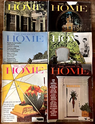 American Home Magazine 1964 Lot of 6 Christmas Tassos Katselas Jonathan Foote - Image 1 of 4
