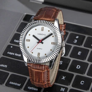 English Talking Watch with Alarm, Speaking Date and Time, White Dial TESW-28U - Picture 1 of 46