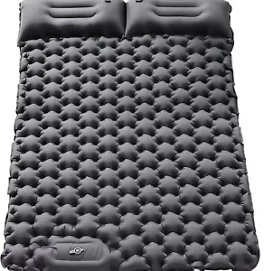 Abtohe Double Sleeping Pad, 3.15’’ Thick, Camping Mat, Built-in Foot Pump - Picture 1 of 2