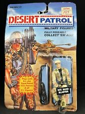 1990 Remco Desert Patrol SGT SAND BLASTER Military Figure Sealed on Cardback