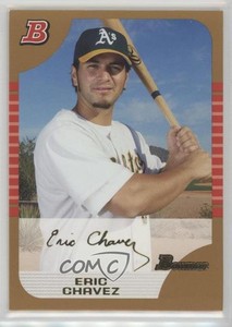 2005 Bowman Gold Eric Chavez #2