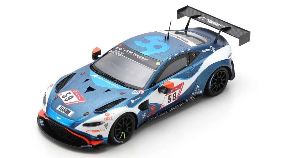 Modellino auto scala 1:43 Spark Model  ASTON MARTIN VANTAGE GT4 N.59 24 H NUR... - Immagine 1 di 1