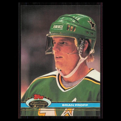 Brian Propp #237 1991 Topps Stadium Club Minnesota North Stars Hockey Card NHL - Image 1 of 3