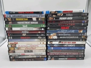 Lot 34 Assorted Movies DVDs Action Thriller Suspense Horror Comedy Romance Bulk - Picture 1 of 11