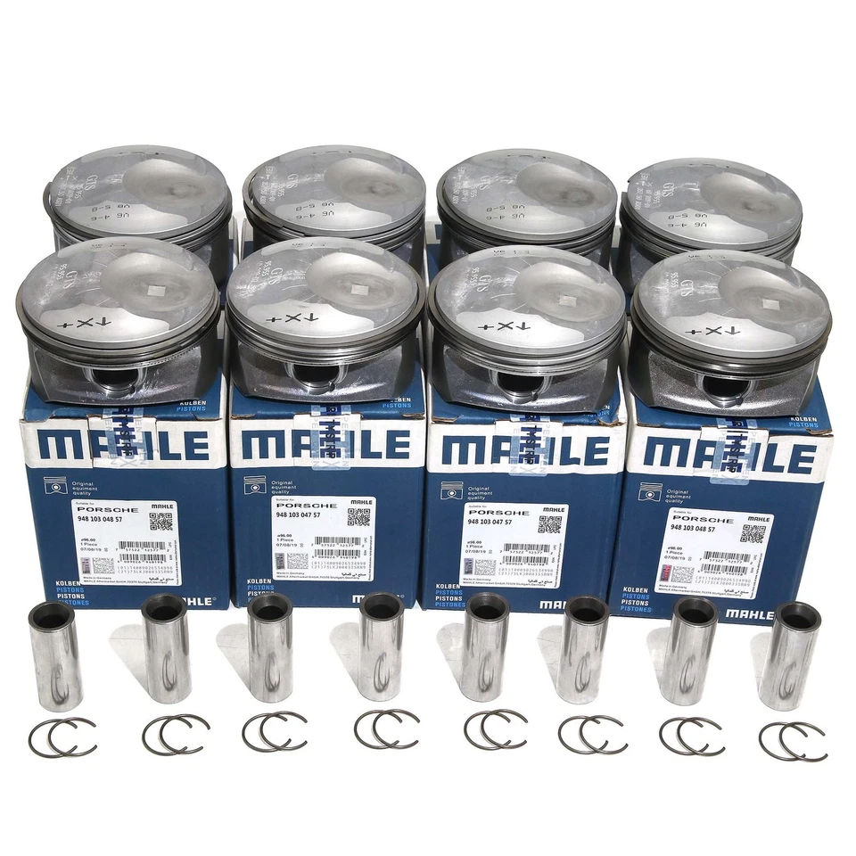 Kit de 8 pistones y anillos para Porsche Cayenne Panamera S GTS 957 970 4,8 L V8 Foto 1 de 4