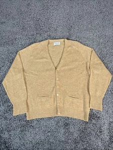 Vintage Puritan Cardigan Sweater Mens XL Sportswear Aquaknit Grandpa Brown - Picture 1 of 6
