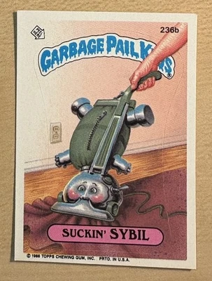 Garbage Pail Kids 1986 Topps Series 6 Card #236b, Suckin’ Sybil - Image 1 of 2