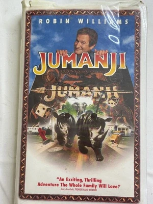 VHS Movie  Jumanji 1996 Robin Williams Kirsten Dunst Rare Classic Clamshell Case - Image 1 of 3