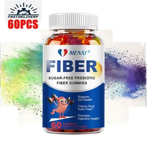 60 Fibre Gummies 5,000mg Per serving Fibre Supplement Suger-Free Prebiotic Gummy - Picture 1 of 9