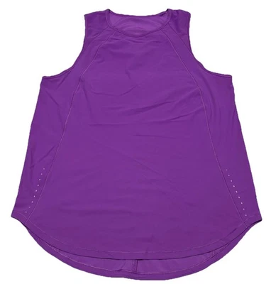 Camiseta sin mangas Lululemon talla 10 esculpida malla recortada púrpura W1CS9S gimnasio yoga correr Foto 1 de 4