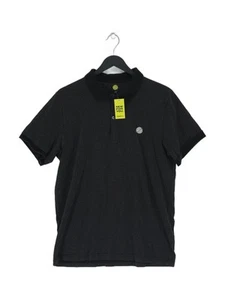 Pretty Green Men's Polo L Black Polkadot 100% Cotton Basic - Picture 1 of 5