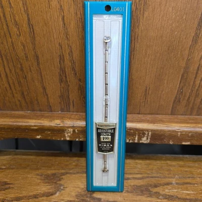 VTG Roger Williams L0401 Adjustable THIN WATCH BAND brass TONE - NIB - Image 1 of 4