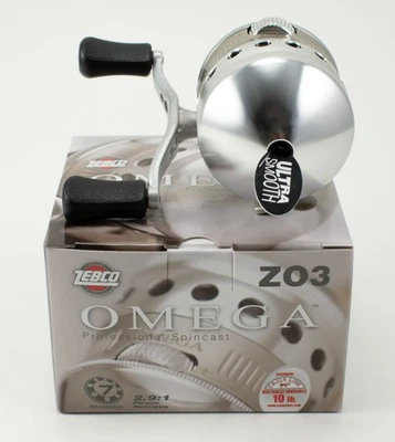 ZEBCO OMEGA Z03 2.9:1 GEAR RATIO 6+1 BB SPINCASTING REEL 21-32912 - Image 1 of 4
