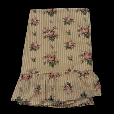 RALPH LAUREN Queen Sophie Brooke Volantes Top COMPLETO Sábana Plana Etiqueta Azul Foto 1 de 4