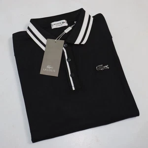 Lacoste Classic Fit Poloshirt Herren Kurzarm 100% Baumwolle Piqué 220 Schwarz - Bild 1 von 2