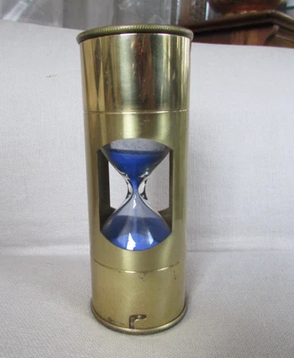 DE COLECCIÓN D.H.R. TEMPORIZADOR DE ARENA HOLANDA LATÓN 3 MINUTOS "NAVIGARE NEEDEE EST." Foto 1 de 4