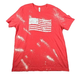 Bella + Canvas Unisex Erwachsene Pullover Shirt Orange XL Rundhals USA Flagge Grafik - Bild 1 von 14