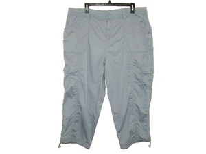 Style & Co Damen 16W Cargo Capri Hose Midrise Bungee Saum Blau, A+ - Bild 1 von 6