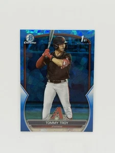 TOMMY TROY 2023 BOWMAN CHROME DRAFT 1ST SAPPHIRE REFRACTOR PROSPECT DBACKS 🔥 - Picture 1 of 2