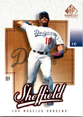 2001 SP Game Bat #65 Gary Sheffield baseball card 7QQ - Image 1 of 2