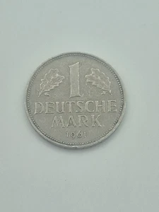 Moneta da 1 marco tedesco 1961-J Germania - Foto 1 di 3